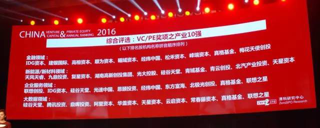 喜報:硅谷天堂榮膺清科“2016年中國私募股權投資機構10強” 喜報:硅谷天堂榮膺清科“2016年中國私募股權投資機構10強”